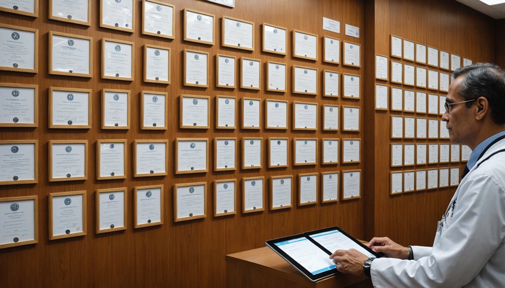 credenciales médicas de especialista verificadas